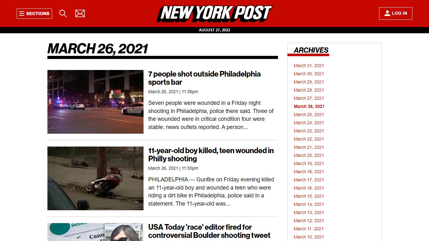 March 26, 2021 | New York Post